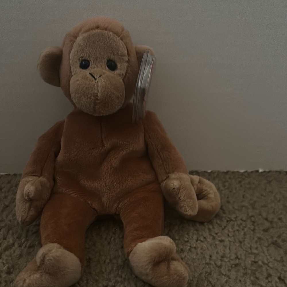 Adorable Brown Plush Monkey Toy